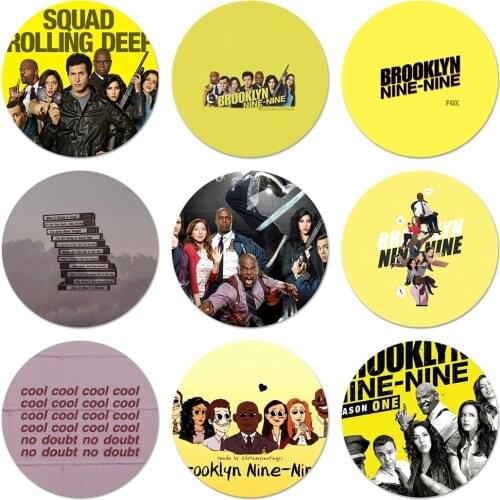 Brooklyn Nine-Nine Jake Icons Pins Badge Decoration Brooches Metal Badges For Backpack Decoration 58mm