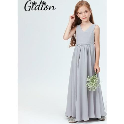 Kids Girls Dress For Girls V-neck Ball Gown Little Girl Princess Dresses Elegant Party Costumes Children Party Wedding Clothing