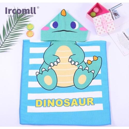 Ircomll Childrens Swimsuit Bath Towel Cape 2021 Summer Beach Bathrobe Can Wear Bath Towel Pajamas For Boy Girl