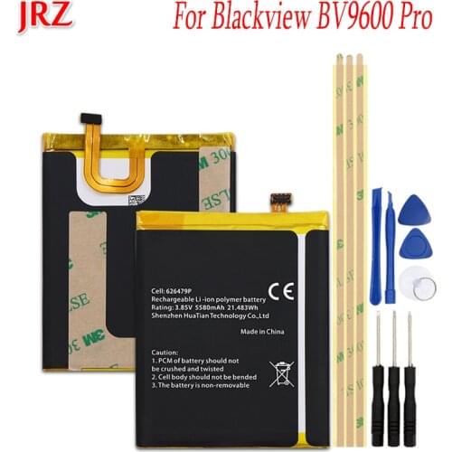 JRZ 3.85V 5580mAh battery For Blackview BV9600 Pro phone high quality Replacement Batteries Bateria with tools