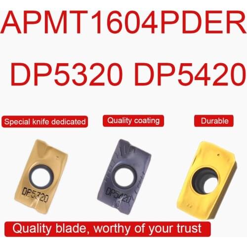 10PCS High Quality APMT1604 PDER DP5420 APMT1135 PDER DP5320 Carbide Inserts Milling Blade CNC Lathe Turning Tool