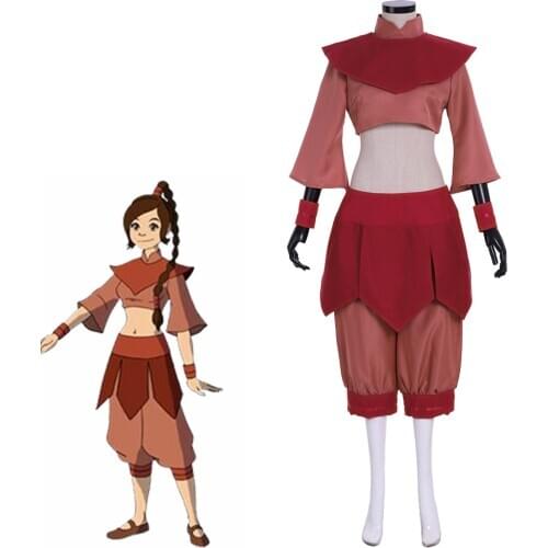 Cosplaydiy Anime Avatar: The Last Airbender Ty Lee Cosplay Costume Adult Halloween Fancy Suit L321