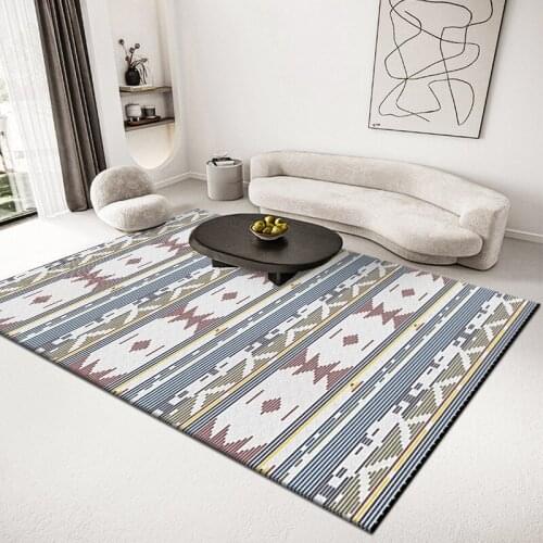 Folk-custom Carpet 3D Printing Morocco Exotic Mat Living Room Sofa Rug Bedroom Bedside 50x80cm Machine Washable Mat