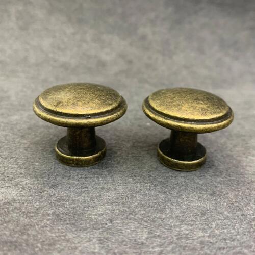 10pcs/lot Retro Metal Kitchen Drawer Cabinet Door Handle And Furniture Knobs Handware Cupboard Antique Brass Round Pull Handles