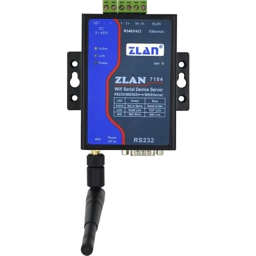 WIFI module to serial RS232 RS485 RS422 RJ45 Ethernet Converter wireless ZLAN7104