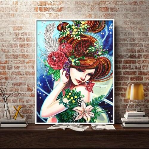 5D Diamond Painting Cartoon Fashion Queen Special Diamond Embroidery Kit Home Decoration Artwork