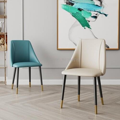 Nordic light luxury dining chair home modern minimalist dining table chair bedroom desk stool dressing table makeup chair