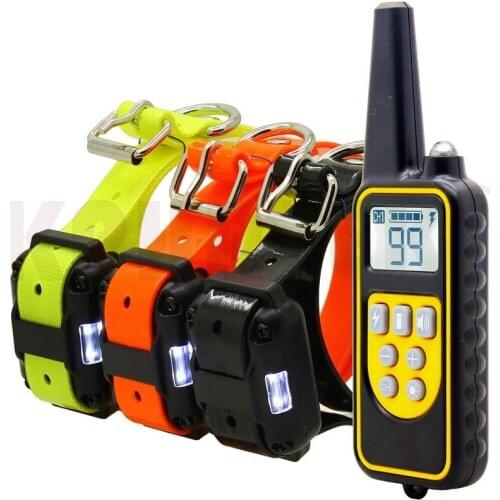 Original 800 meters Upgraded Version Remote Dog Training Collar Rechargeable and Waterproof KP-DT01 Shock Vibration 15-28nf