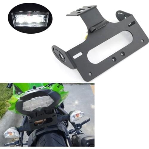 Registration License Plate Holder Fit For kawasaki ZX-6R 2009-2018 ZX-10R 2008-2010 Motorcycle Rear Tail Tidy Fender Eliminator