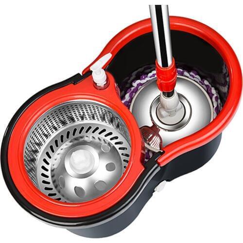 Mop lever rotation universal hand-free washing mopping home automatic drowning lazy mopping artifact mop bucket mop