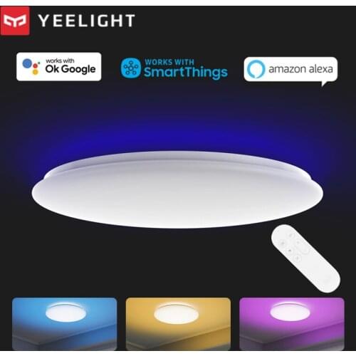 Yeelight Arwen Ceiling Light 450C 550C RGB LED Bedroom Lamp Smart Remote Control 220V 50W Dimmable 2700-6500K for Google Home