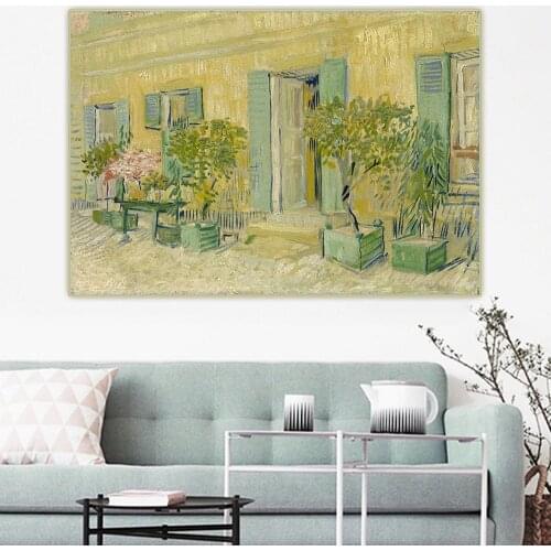 Van Gogh《Exterior of a Restaurant at Asnieres》Canvas Oil Painting Artwork Aesthetic Picture Wall Hanging Decor Home Decoration