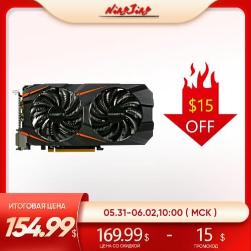 Gigabyte GA Raphic Card GTX 750Ti 2GB 960 2-4GB 1050TI 4GB 1060 3-5GB GPU DVI HDMI DP Support AMD Intel Desktop CPU Motherboard