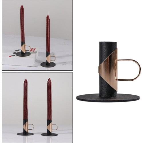 Vintage Wrought Metal Taper Candles Candle Holder Anniversary Wedding Dinner