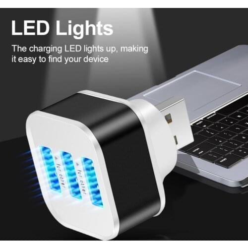 High Speed Portable USB 3 Port Multi Splitter Adapter OTG 3 Ports For Lenovo Xiaomi Macbook Pro Air Pro PC Computer Accessories