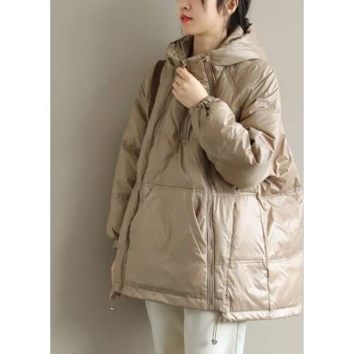 2021 Spring Women New Winter Down Jacket Female Coat Long Outwear Parka Ladies Thick Cotton Padded Basic Coats Overalls Q118