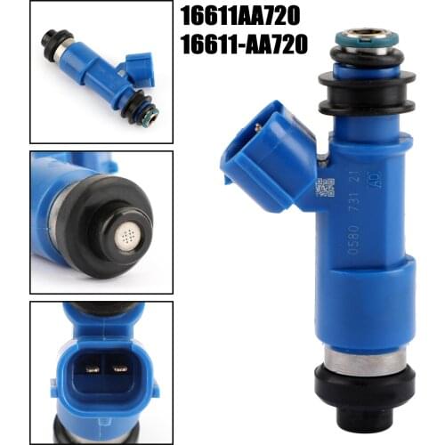16611AA720 1x Dark Blue 565cc Fuel Injector For Subaru Impreza Forester 16611-AA720 2.5L