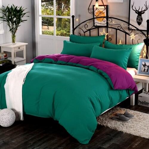 1pc high quality solid color thickening encryption active dyed Double sided duvet cover custom size