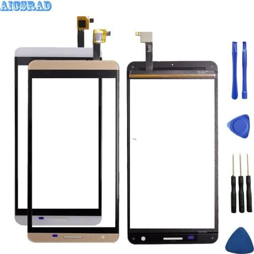2pcs/lot AICSRAD front outer glass For CUBOT X15 Touch Panel Touch Screen Digitizer Sensor Replacement X 15 + Tools