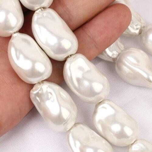 20PCS 25MM pearl jewelry Freshwater Pearl Beads For Jewelry Making DIY Bracelet Necklace