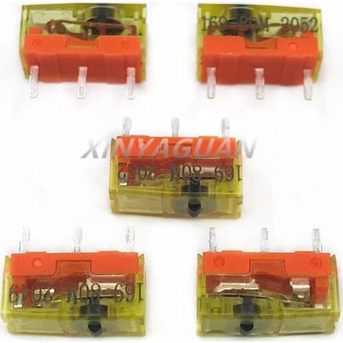 5Pcs TTC Dustproof mouse micro switch 80 millions click lifetime gold alloy contact 0.78N Even strength, slightly harder Button