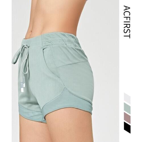 AcFirst Women Gym Double Side Pocket Sport Running Shorts Breathable Quick Dry Summer Short Workout High Waist Fitness Sportwear