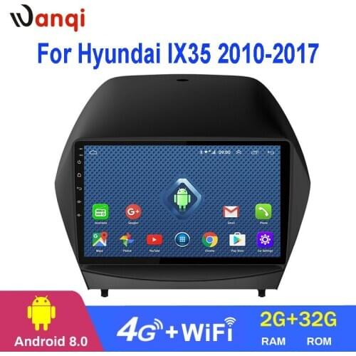 4G Lte All Netcom 9 inch android 8.0 Car Radio DVD Player for Hyundai IX35 2010-2017 GPS Navigation support swc bluetooth