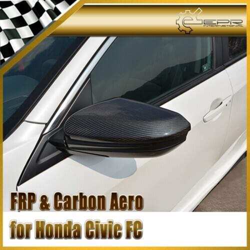Car-styling For Honda 10th Generation Civic FC Carbon Fiber Side Mirror Cover Fibre Trim Accessories