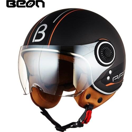 Capacete BEON 110B Open Face Motorcycle Helmet Motorbike Casco Jet Vintage Retro helmets scooter ECE certification