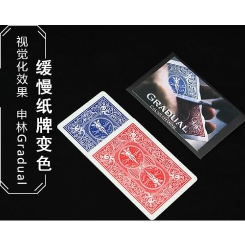 Chromosome Gradual Magic Card Color Change Magic Tricks Close-Up Magic Fun Mentalism Illusion Gimmicks Magician Props gimmicks