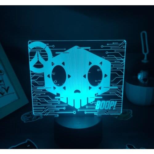 Overwatch OW Game Figure Sombra Olivia Colomar Lamp Led RGB Night Lights Birthday Gifts Friends Gaming Room Table Colorful Decor
