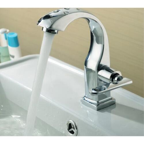 Chrome Bathroom Sink Faucet Single Cold Bathroom Faucet Basin Tap Toilet Sink Water Faucet Crane