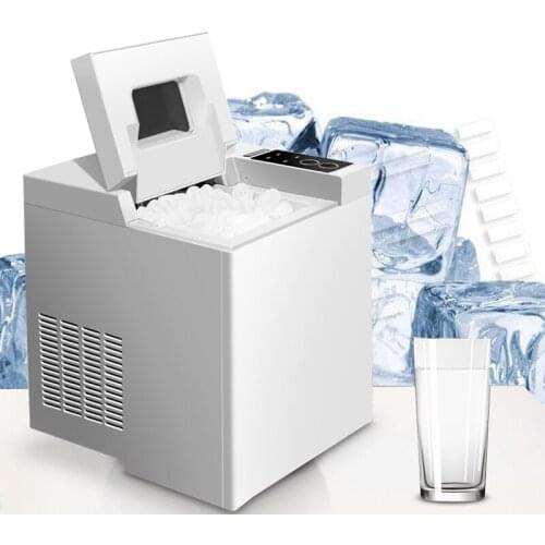 Ice Maker 15kg Commercial Milk Tea Shop Small Home Bar Ice Cube Making Machine Quick Ice Maker