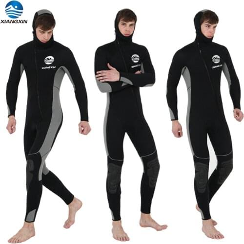 Man Summer 3mm Dry Full Suit Surfing Suit YKK Front Zipper Scuba Diving Wetsuit with Hood