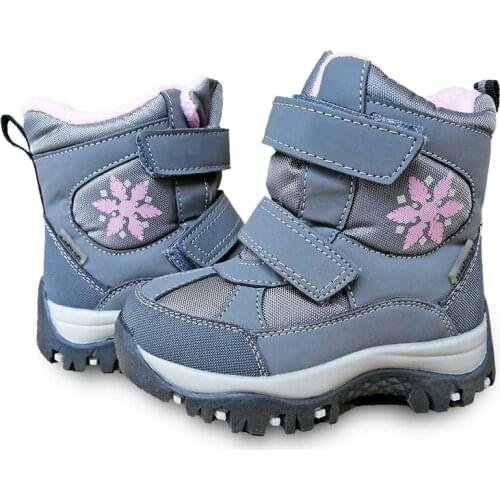 NEW 1pair Fashion Snow Boots Leather Ski children Winter warm BOOT Shoes, Kid GIR shoes
