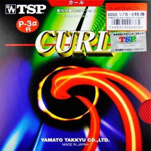 Original TSP CURL P-3a Table Tennis Rubber Pips long Ping Pong with Sponge