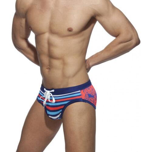 OUMUYI Men's White Swimming Trunks