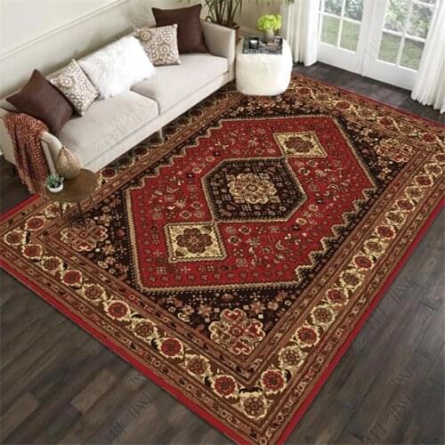 Retro Persian Style Carpets For Living Room Bedroom Area Rugs Sofa Coffee Table Study Kitchen Home Floor Mats Carpet 3D Printing