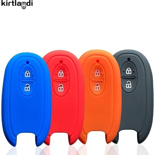 Kirtlandi silicone car key cover case for suzuki solio 2015 Spacia Stingray Wagon R Alto Concept key holder keychain accessories