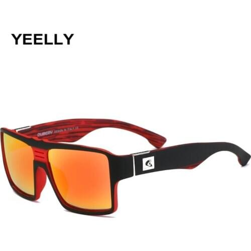 New Outdoor Sports Polarized Sunglasses Men Square Glasses Retro Driving Eyewear Travel Sun Shade Fashion Eyeglasses D729 UV400