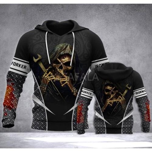 Skull HD Multicam Welder 3D Print Hoodie Man Women Harajuku Outwear Zipper Pullover Sweatshirt Casual Unisex Jacket-2