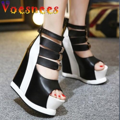 Voesnees Women's Wedge Ankle Boots