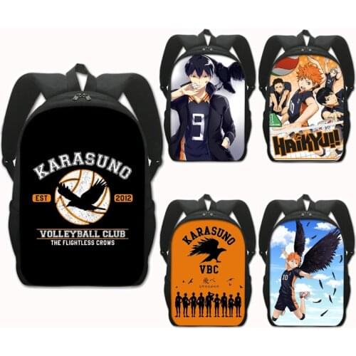 Volleyball Anime Haikyuu! Backpack Oya Oya Oya Haikyuu Rucksack Children School Bags for Teenager Hinata Shoyo Fly High Book Bag