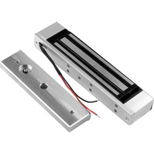 12V Access Control Lock 180KG /350lbs Electric Magnetic Door Locks Electronic Holding Force System Outdoor Glass Wooden Door