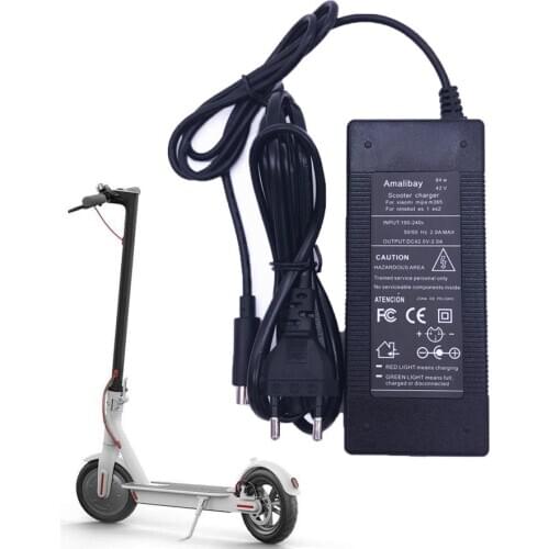 Electric Scooter Charger 42V 2A Adapter for Xiaomi Mijia M365 Ninebot Es1 Es2 Electric Scooter Parts Xiaomi Battery Charger