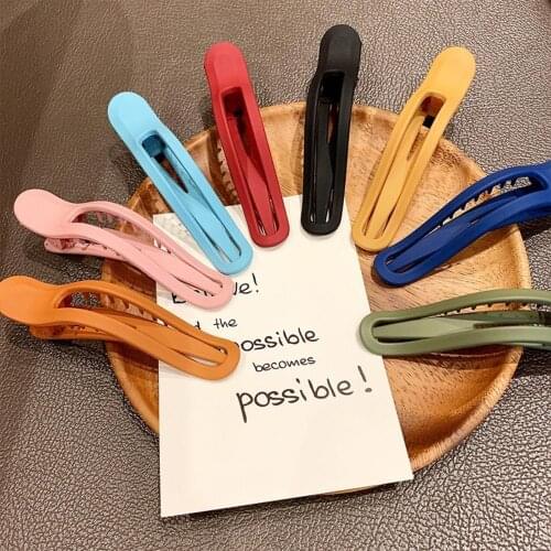 Female Girl Candy Color Seamless Plastic Hair Clip Simple Big Claw Face Wash Hair Clip Ornament for Girls hair accessories