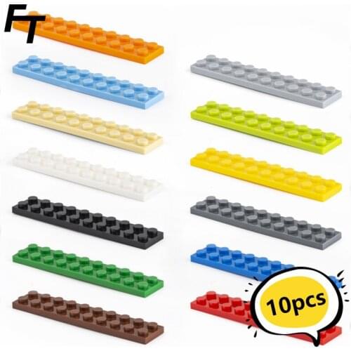 10 Pcs Small Particle 3832 2x10 Building Block Flat DIY Parts Buildmoc Compatible Assembly Particle Creative Gift Toys