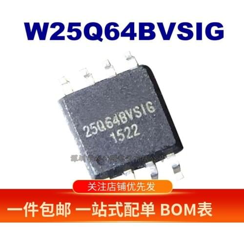 100% New&original 25Q64 W25Q64BVSIG W25Q64BVSSIG64M WINBOND In Stock