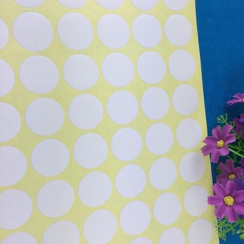 1200PCS/Lot 3cm Fashion round white paper Adhesive Labels sealing Stickers packaging For Jewelry/Box/gift/car/envelope