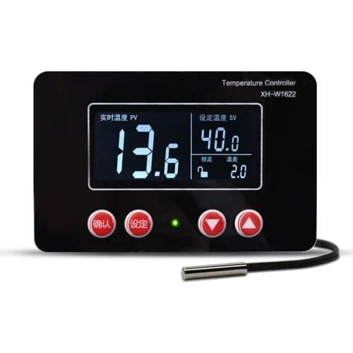 12V 24V 220V LCD Digital Thermostat LCD Display Incubation Constant Temperature Heating Controller Pet Box Temperature Control